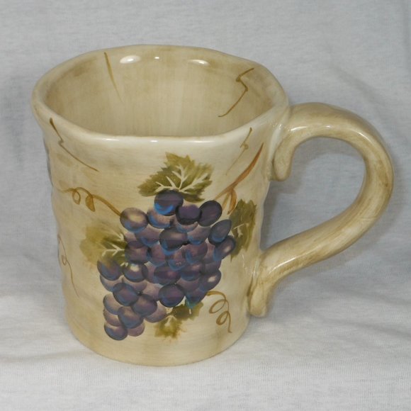 hand painted coffee mug. Table Tops unlimited CABERNET - Picture 1 of 6